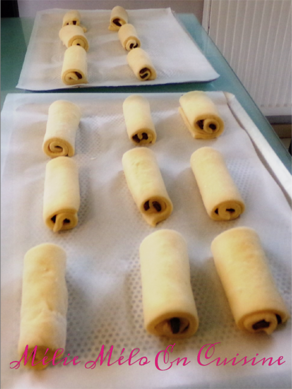 Pain au chocolat brioché ( avec ou sans thermomix )