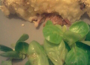 Parmentier de canard et cèpes 
