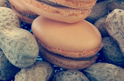 Macaron beurre de cacahuète ( avec ou sans thermomix ) 