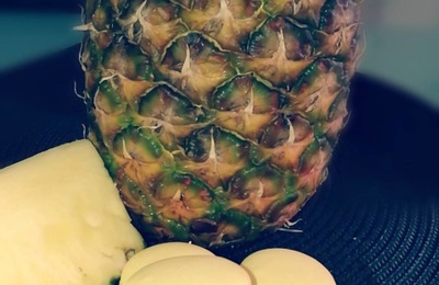 macaron ananas ( avec ou sans thermomix ) 
