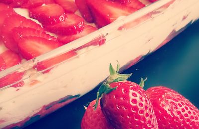 tiramisu aux fraises ( avec ou sans thermomix ) 